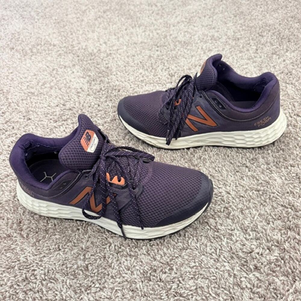 New Balance Fresh Foam 1165 Walking Shoes Sneakers Elderberry Daybreak Women 11B